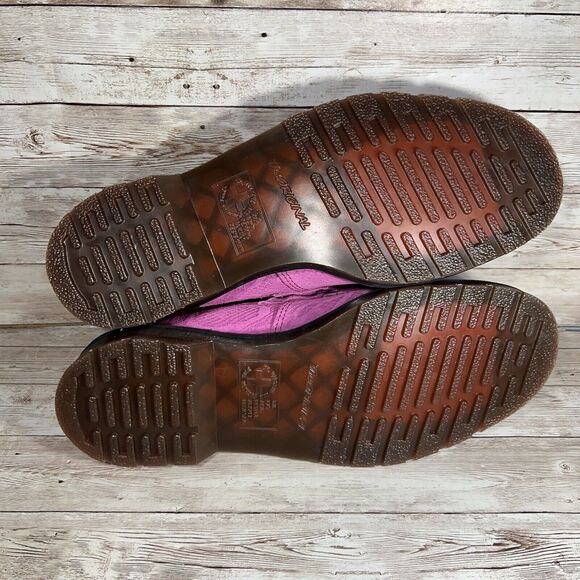 Dr. Martens Adrian Snaffle Repello Emboss Suede Kiltie Loafers Pink Men's 11 - Picture 6 of 7